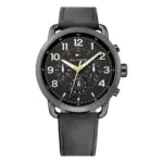 Tommy Hilfiger Briggs Quartz Läder Svart