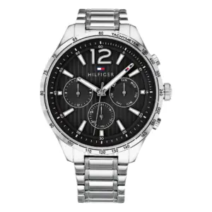 Tommy Hilfiger Gavin Quartz Stållänk Svart