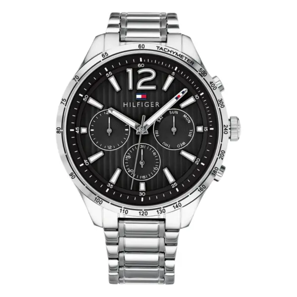 Tommy Hilfiger Gavin Quartz Stållänk Svart