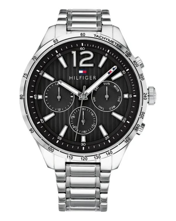 Tommy Hilfiger Gavin Quartz Stållänk Svart
