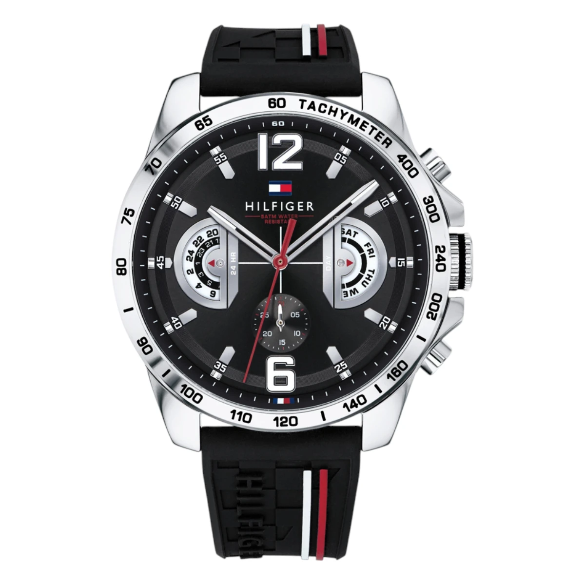 1791473 Tommy Hilfiger Decker Quartz Silikonarmband Svart