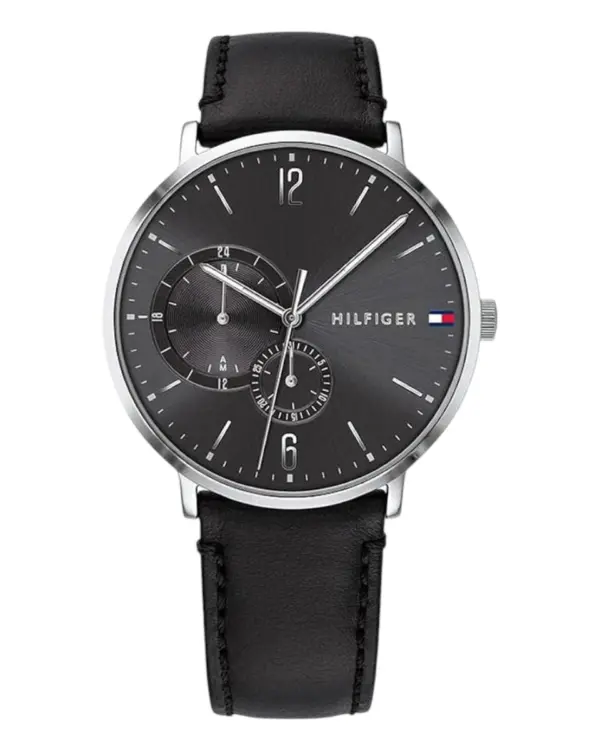 Tommy Hilfiger Brooklyn Quartz Läder Svart