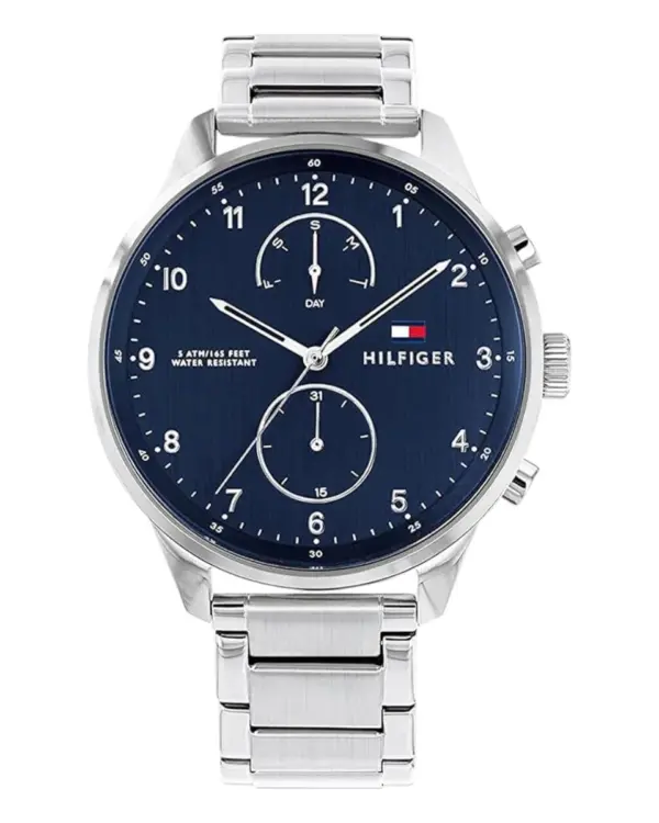 Tommy Hilfiger Chase Quartz Stållänk Blå