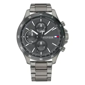 Tommy Hilfiger Bank Quartz Stållänk Grå