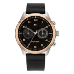 Tommy Hilfiger Patrick Dualtimer Läder Svart