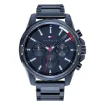 Tommy Hilfiger Mason Quartz Blåtonad Stållänk Blå