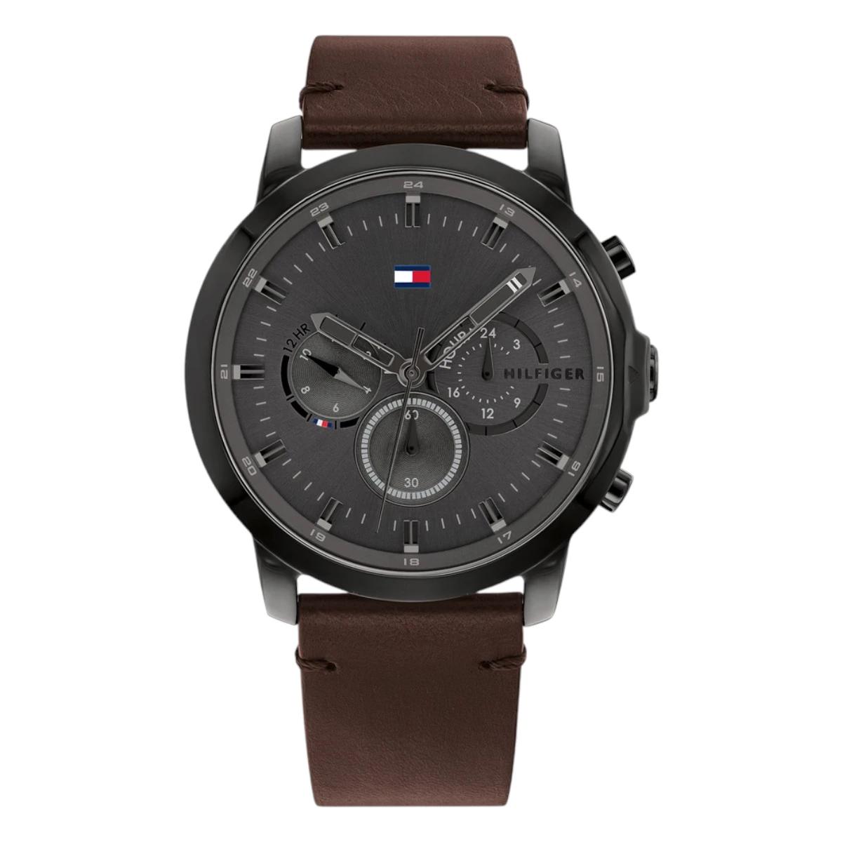1791799 Tommy Hilfiger Jameson Dualtimer Quartz Läder Grå