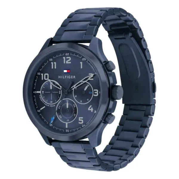 Tommy Hilfiger Asher Quartz Stållänk Blå, bild 2