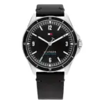 Tommy Hilfiger Maverick Quartz Läder Svart