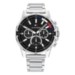 Tommy Hilfiger Mason Quartz Stållänk Svart