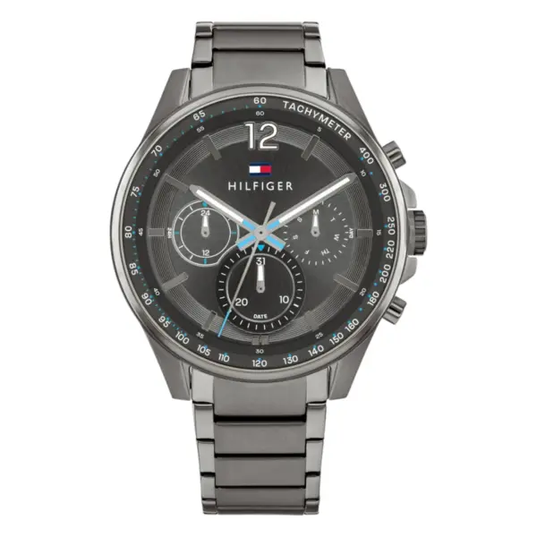Tommy Hilfiger Max Quartz Stållänk Grå
