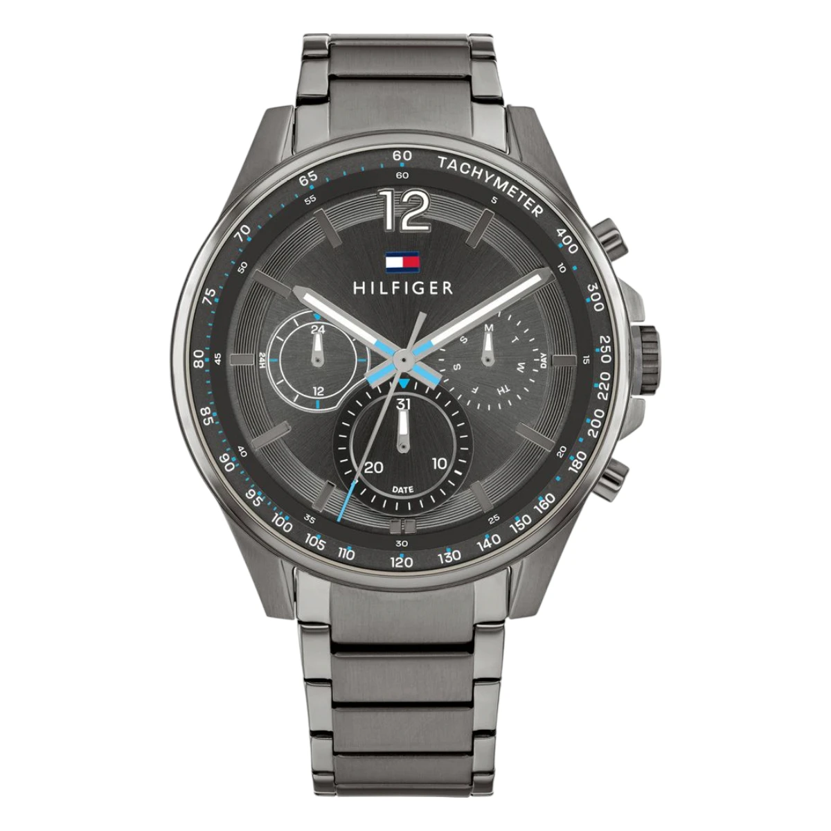 1791975_1 Tommy Hilfiger Max Quartz Stållänk Grå - Bild 1