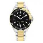 Tommy Hilfiger Quartz Tvåtonad Stållänk Svart