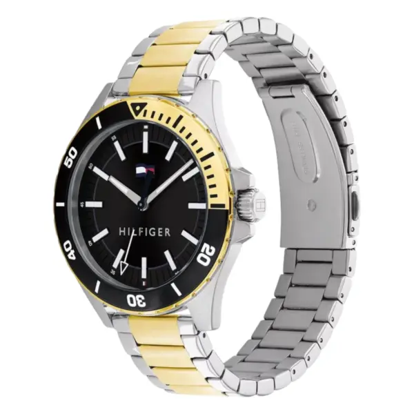 Tommy Hilfiger Quartz Tvåtonad Stållänk Svart, bild 2