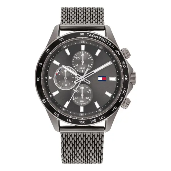 Tommy Hilfiger Miles Quartz Mesh Grå