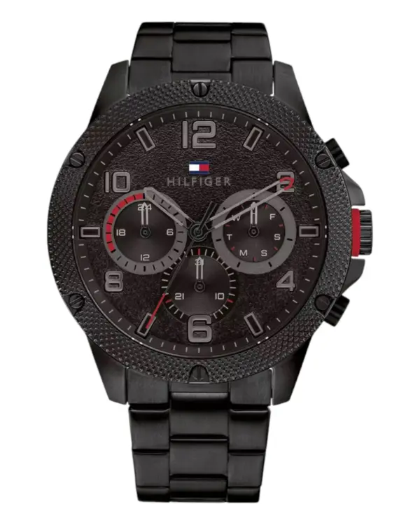 Tommy Hilfiger Blaze Quartz Stållänk Svart