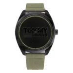 Tommy Hilfiger Quartz Resin Grönt Textilband Svart