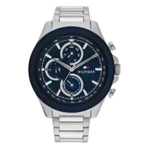 Tommy Hilfiger Clark Quartz Stållänk Blå/Silver