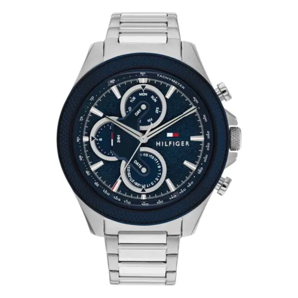 Tommy Hilfiger Clark Quartz Stållänk Blå/Silver