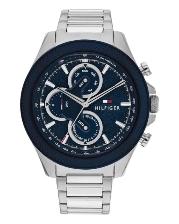 Tommy Hilfiger Clark Quartz Stållänk Blå/Silver