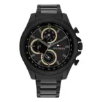 Tommy Hilfiger Clark Quartz Svart Stållänk Svart/Guld