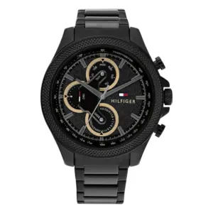 Tommy Hilfiger Clark Quartz Svart Stållänk Svart/Guld