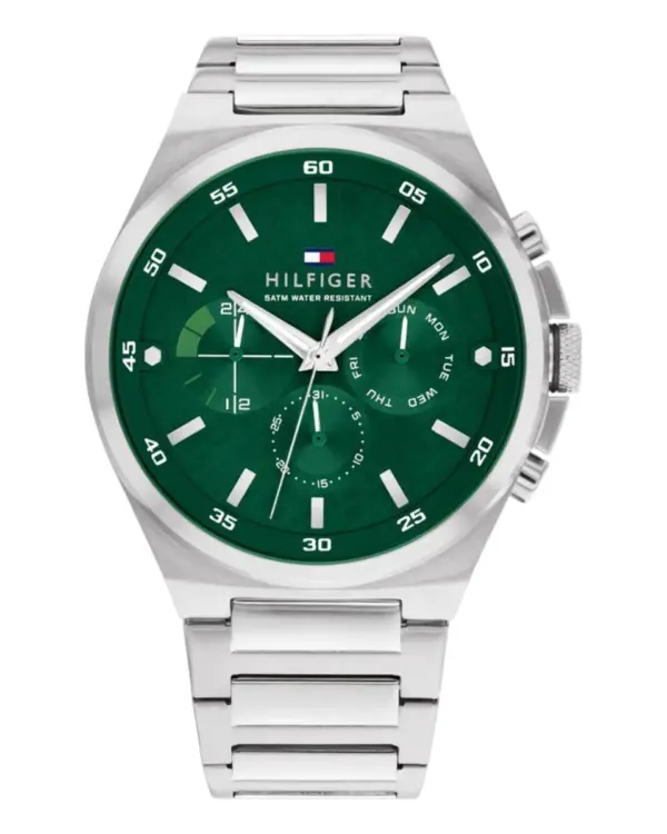 Tommy Hilfiger Dexter Quartz Stållänk Grön
