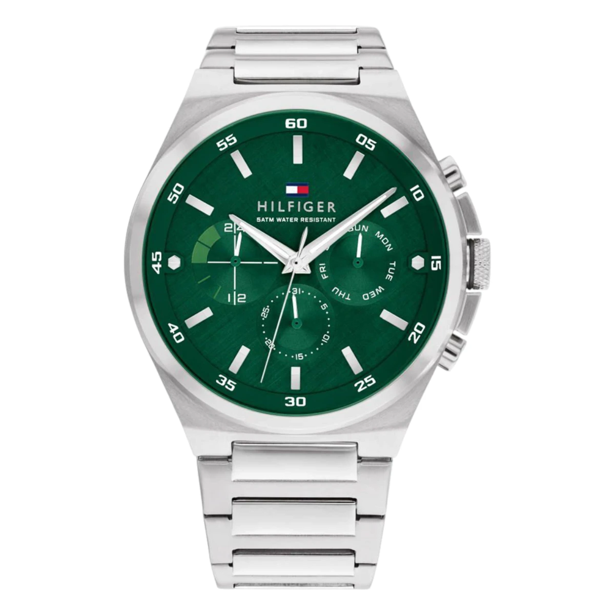 1792088 Tommy Hilfiger Dexter Quartz Stållänk Grön