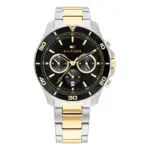 Tommy Hilfiger Jordan Dualtimer Tvåfärgad Stållänk Svart