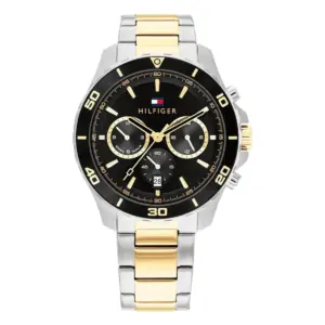 Tommy Hilfiger Jordan Dualtimer Tvåfärgad Stållänk Svart