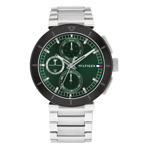 Tommy Hilfiger Lorenzo Quartz Stållänk Grön