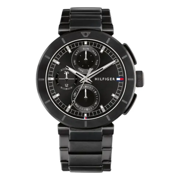 Tommy Hilfiger Lorenzo Quartz Stållänk Svart