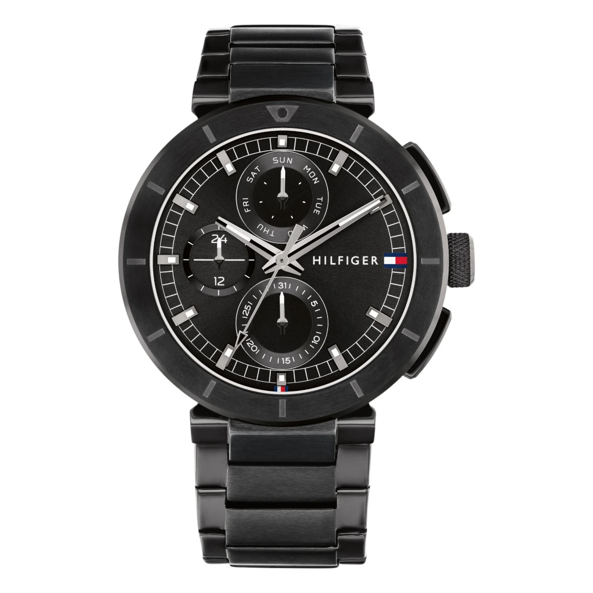 1792119_1 Tommy Hilfiger Lorenzo Quartz Stållänk Svart - Bild 1