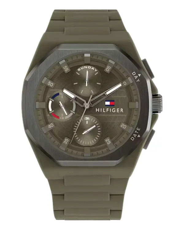 Tommy Hilfiger Neo Quartz Silikonarmband Grön