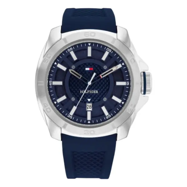 Tommy Hilfiger Windsurf Quartz Silikon Blå