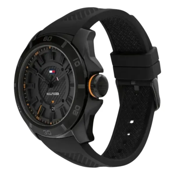 Tommy Hilfiger Windsurf Quartz Silikon Svart, bild 2