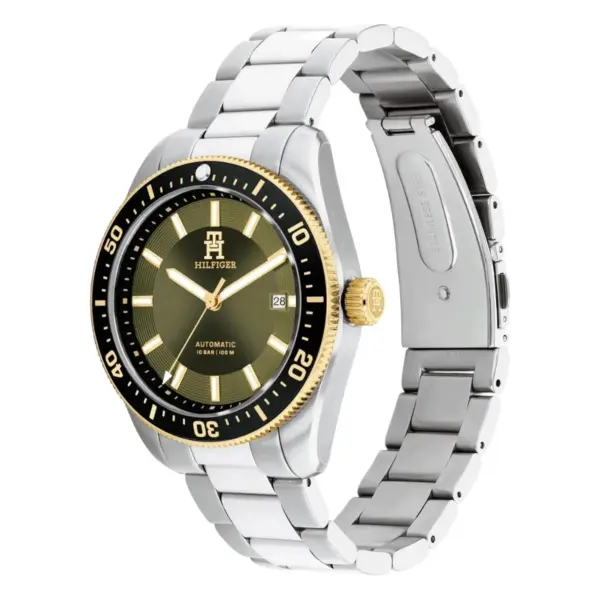 Tommy Hilfiger TH85 Automatic Stållänk Grön, bild 2