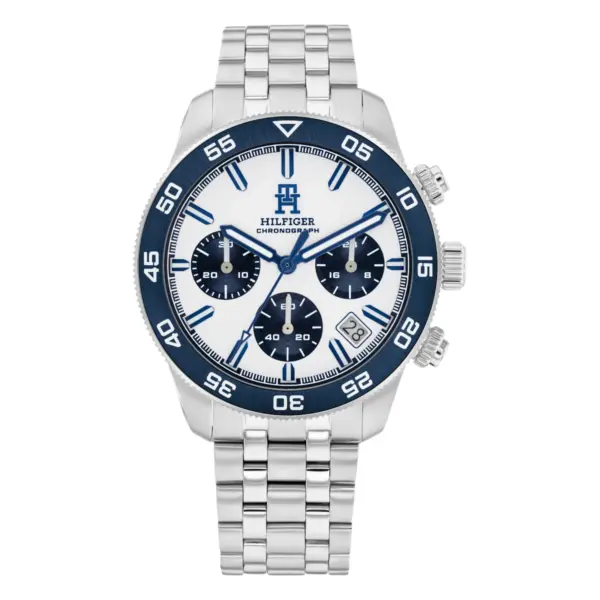 Tommy Hilfiger TH85 Chrono Quartz Stållänk Vit
