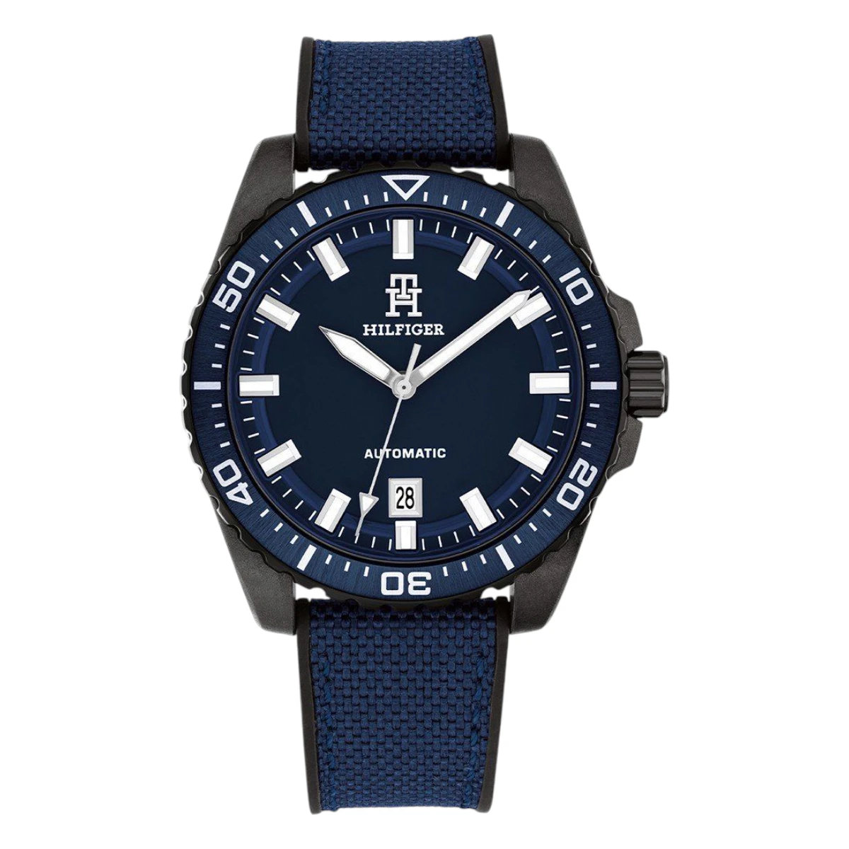 1792160_1 Tommy Hilfiger TH85 Carbon Automatic Silikon Blå - Bild 1