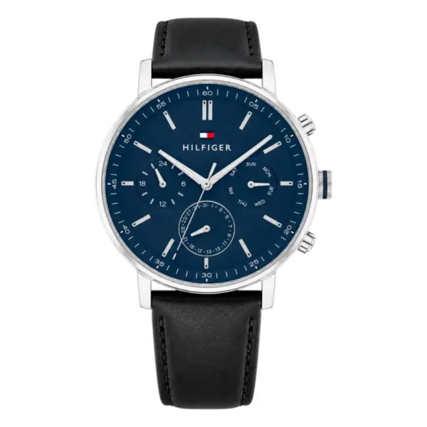 Tommy Hilfiger Quartz Läder Blå