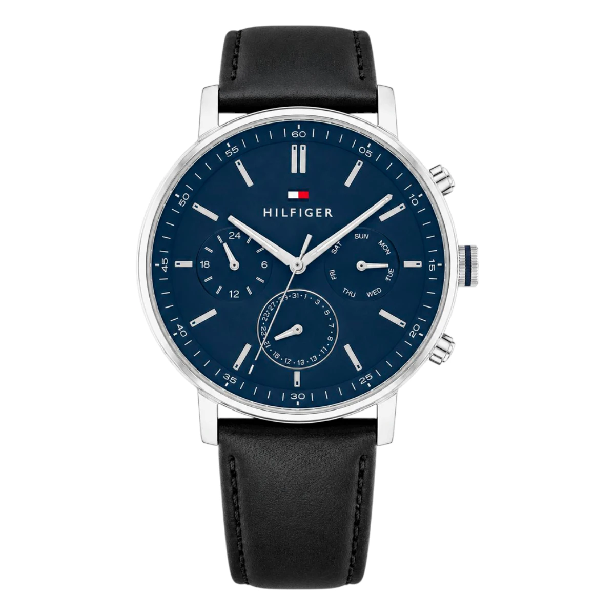 2770161_1 Tommy Hilfiger Quartz Läder Blå - Bild 1
