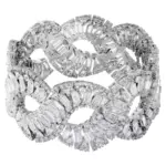 Swarovski Hyperbola Armband Silverfärgad Vit