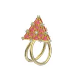 Swarovski Curiosa Ring Pyramid Guldfärgad Orange 52