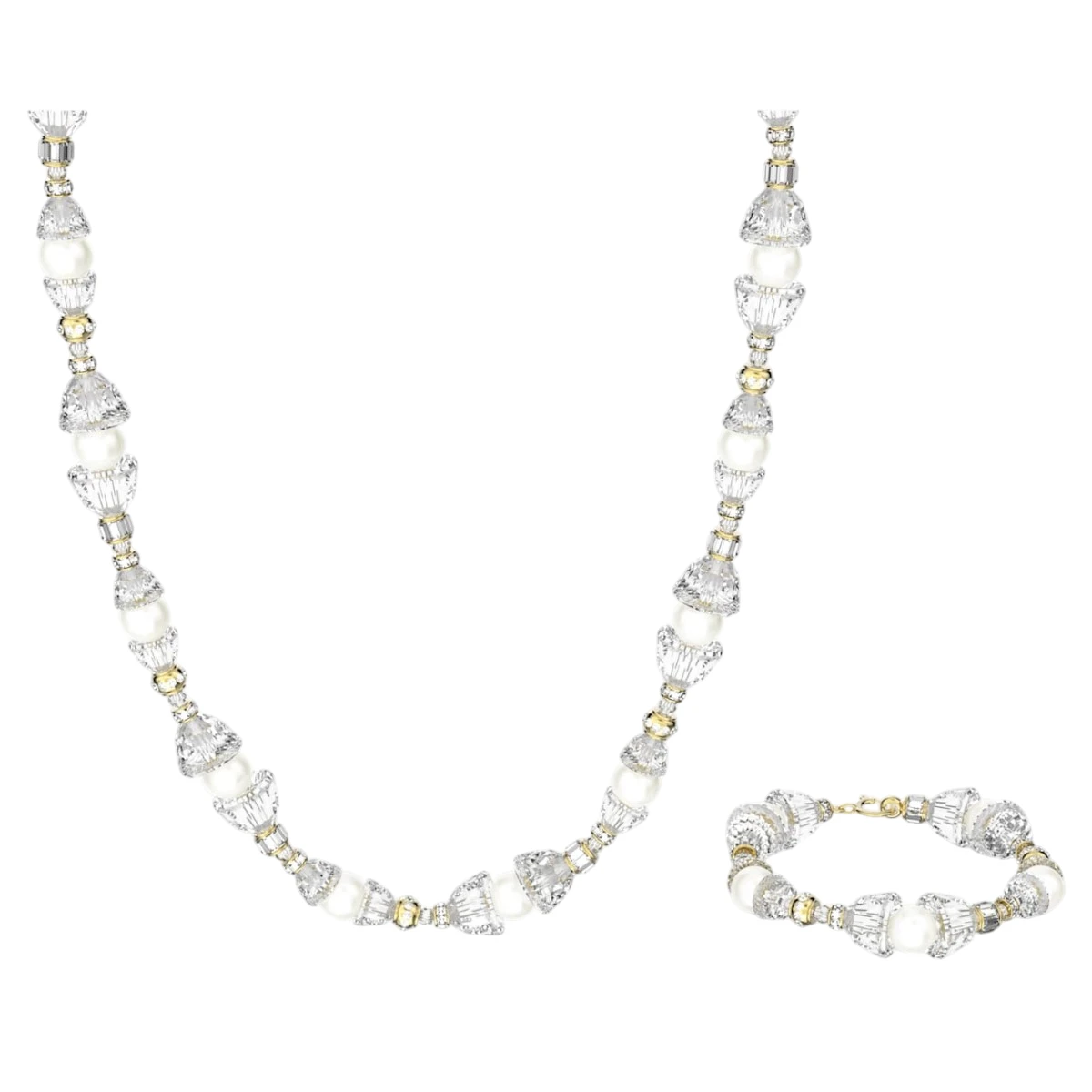 5610981 Swarovski Somnia Smyckesset Guldfärgad Vit - Bild 1