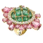Swarovski Curiosa Ring Roséguldfärgad Flerfärgad 52
