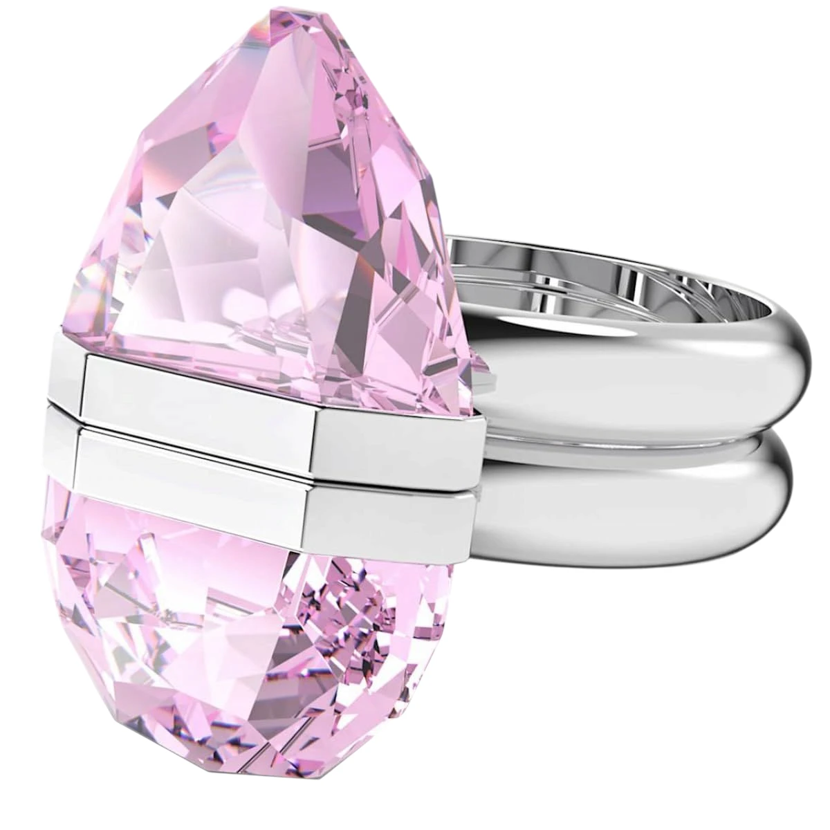 5620714 Swarovski Lucent Ring Silverfärgad Rosa 50 - Bild 1