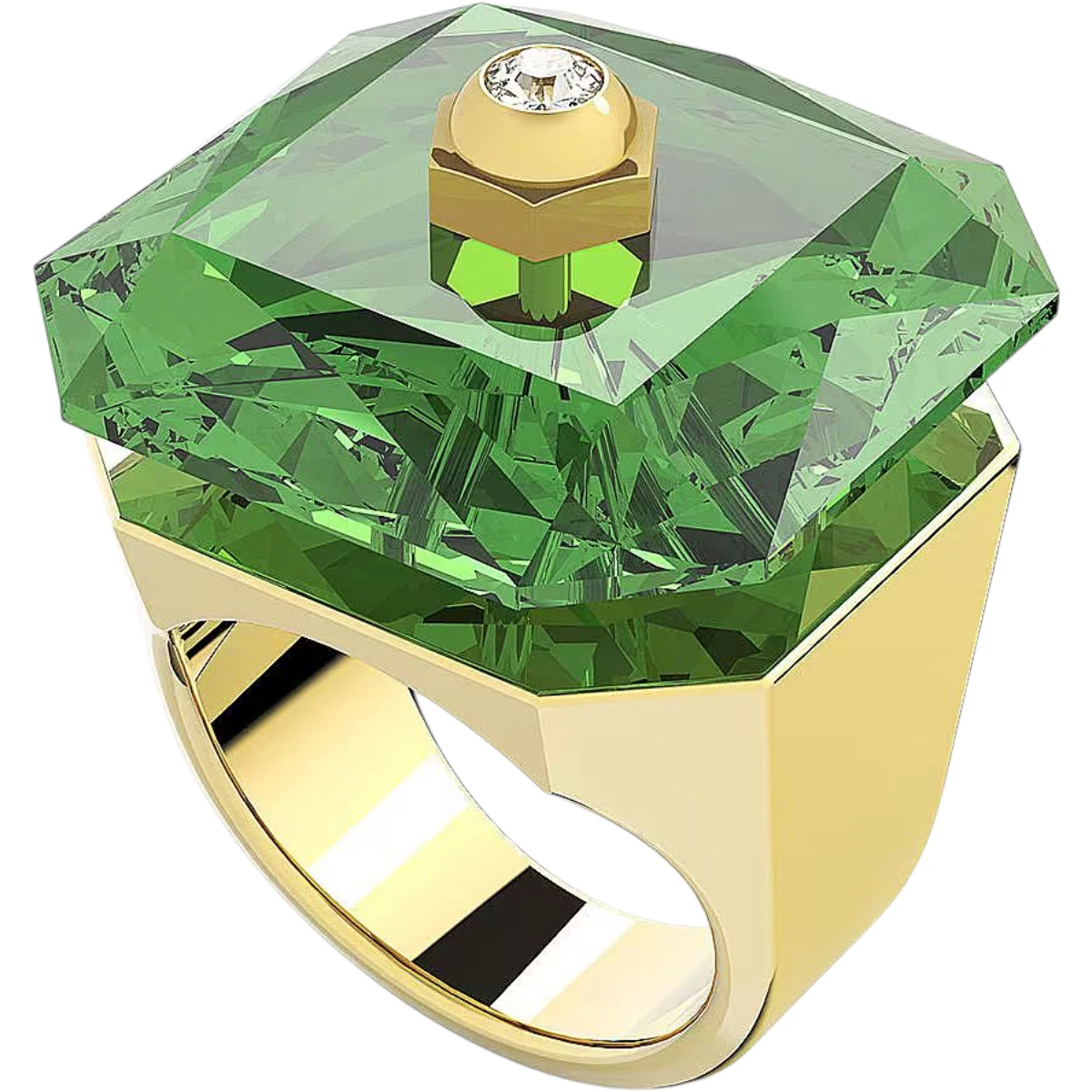 5620761 Swarovski Numina Ring Guldfärgad Grön 50 - Bild 1