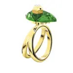 Swarovski Numina Ring Guldfärgad Grön 52
