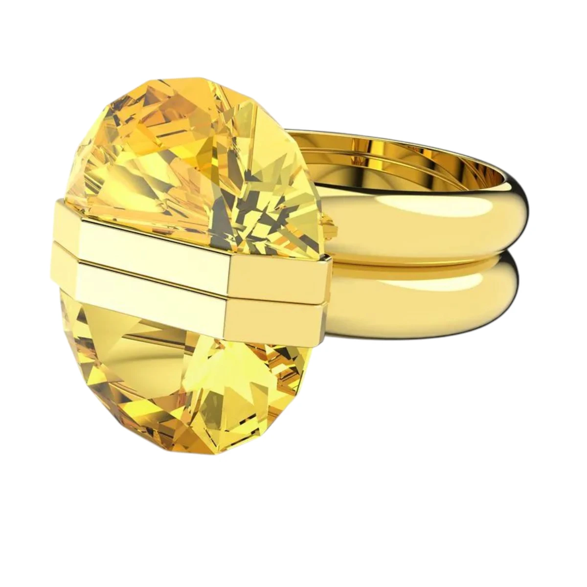 5623775 Swarovski Lucent Ring Guldfärgad Gul 50 - Bild 1
