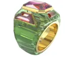 Swarovski Chroma Ring Guldfärgad Grön Rosa 55